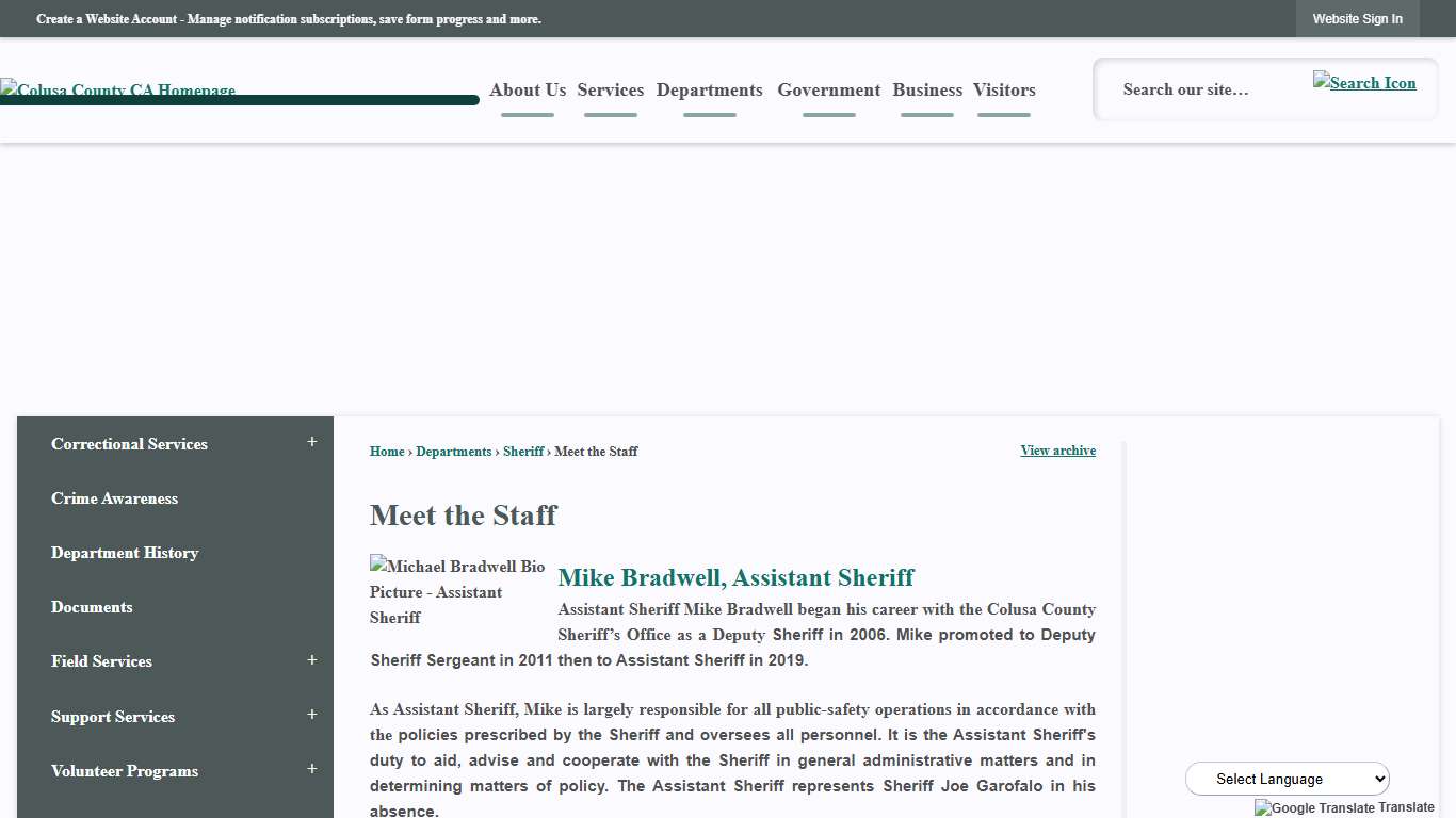 Meet the Staff | Colusa County, CA - Official Website